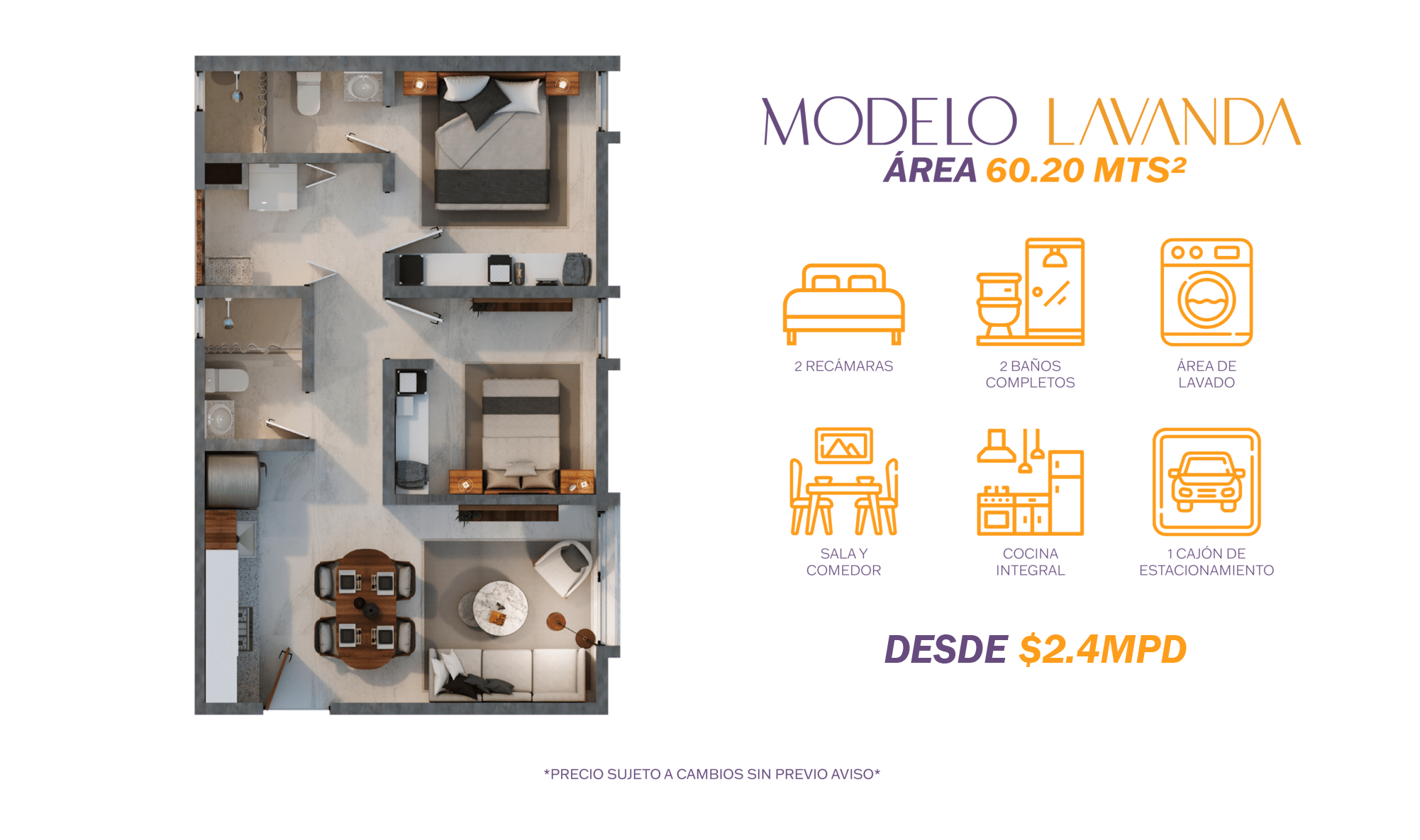 Modelo-Lavanda Julia
