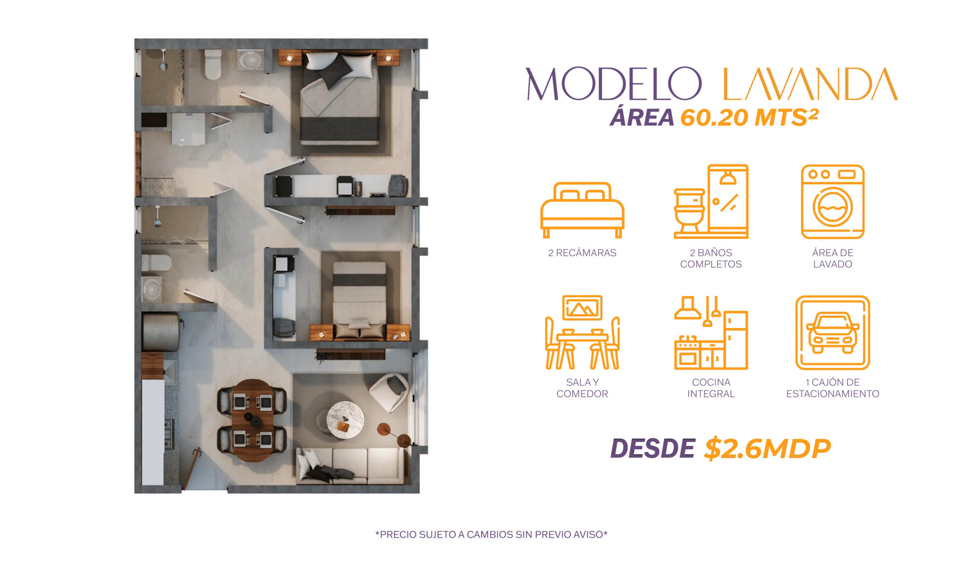 modelo lavanda